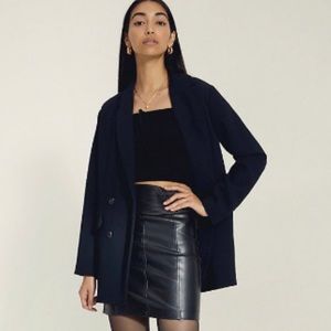 NWT Aritzia Wilfred Leather mini skirt size 0